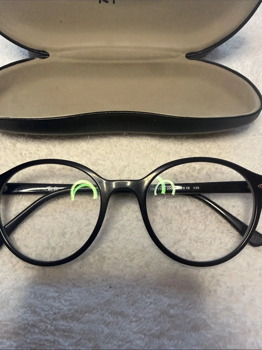 Ray-Ban RB7118 2000 Unisex Black Sunglasses Frames w/ Case